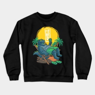 Kaiju Summer Ice Cream - Cute Sun Gift Crewneck Sweatshirt